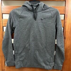 Nike Dri Fit Therma Training Hoodie Fleece Mens Small Lined Gray Grey 932022-071